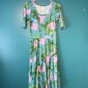 Lularoe Floral Tropical Nicole Small Beachy
